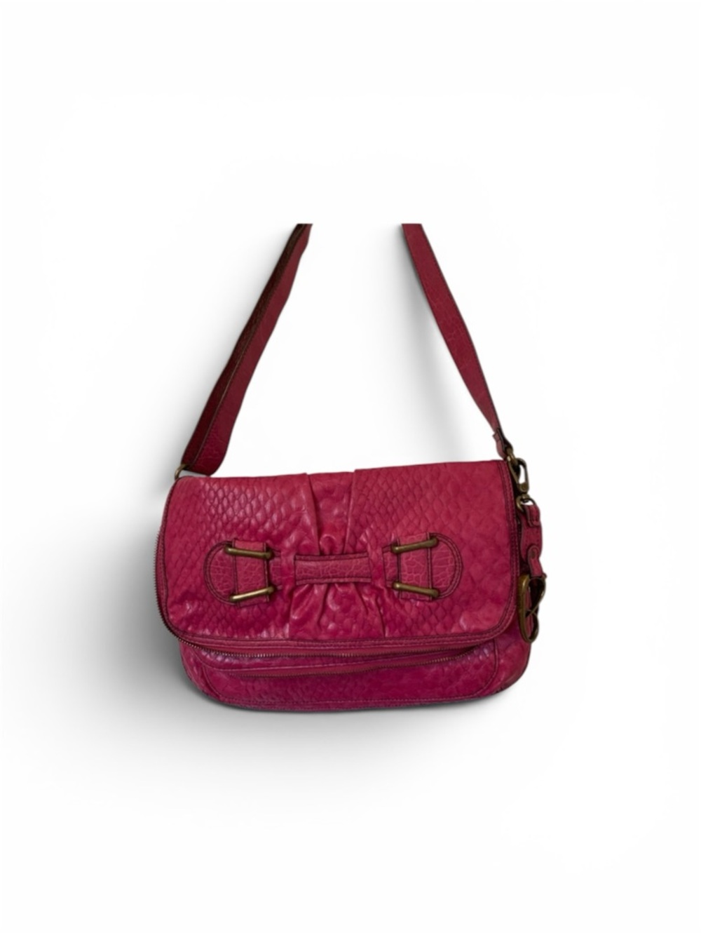 Jessica Simpson Fuchsia Textured Shoulder Bag